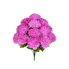 Imagem de BUQUÊ DECORATIVO DE CRISÂNTEMO GIGANTE LAVANDA EM PLÁSTICO MOLDÁVEL 56X50CM - GRILLO - Grillo Ltda