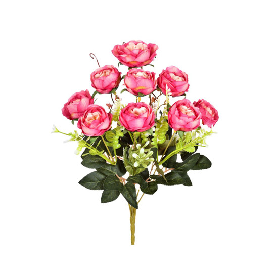 Imagem BUQUÊ PEONIA X9 SALMÃO 26X40CM GRILLO 54594