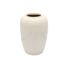 Imagem de VASO DECORATIVO DE RESINA COR BRANCO 13X9CM  - Lucatti Artes E Decoracoes Ltda