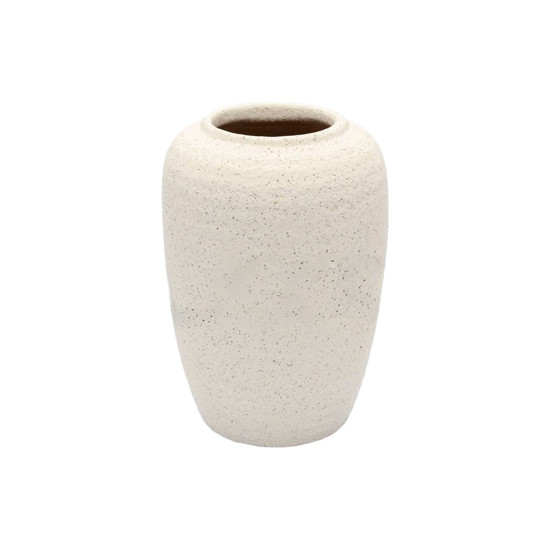 Imagem VASO DECORATIVO DE RESINA COR BRANCO 13X9CM 