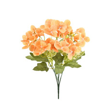 Imagem de BUQUÊ DECORATIVO DE HORTÊNSIA BEGE TOQUE REAL EM PLÁSTICO MOLDÁVEL 35X5CM - GRILLO - Grillo Ltda