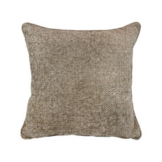 Imagem de ALMOFADA DECORATIVA CHENILLE AUSTRIA COR BEGE 55X55CM - DECORTEXTIL - B H Turqueto Decoracoes Me