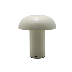 Imagem de LUMINÁRIA DE MESA DE FERRO COR AMARELO CLARO A BATERIA 1200MA 18X18X21CM TOUCH - Bras Continental Imp Exp Ltda