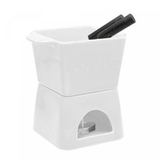Imagem de APARELHO DE FONDUE 6 PEÇAS PARA DUAS PESSOAS QUADRATTO BRANCO - Rojemac Impotacao E Exportacao Ltda