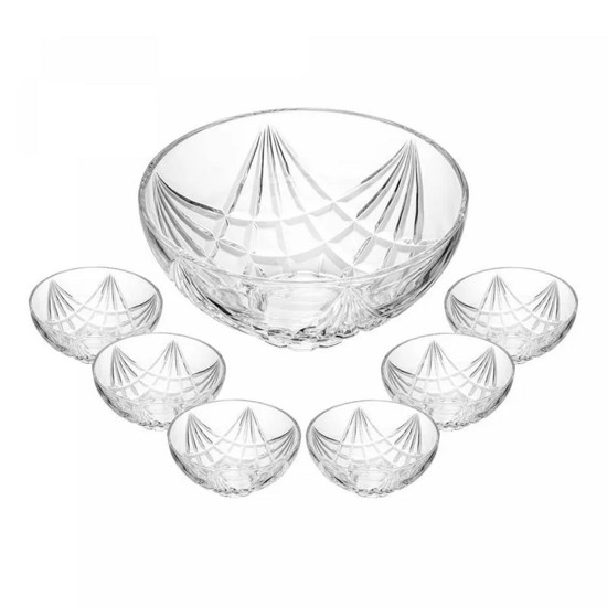 Imagem CONJUNTO 7 PEÇAS PARA SOBREMESA DE VIDRO SUN