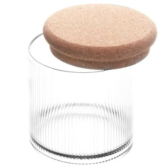 Imagem PORTA MANTIMENTO ESSÊNCIA COM TAMPA ROLHA 450ML EM VIDRO