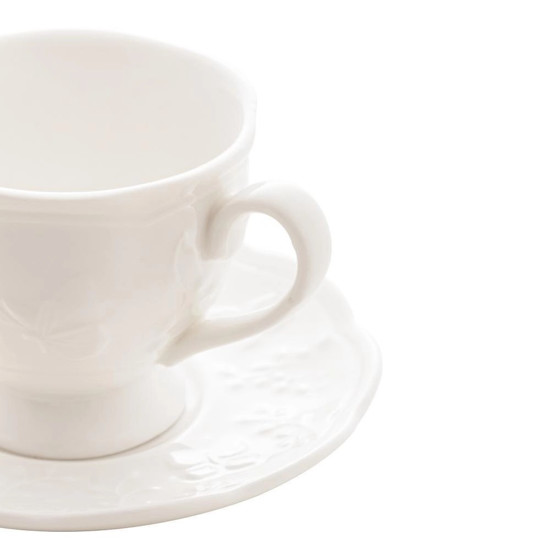 Imagem XÍCARA DE CAFÉ LYOR BUTTERFLY FLOWER DE PORCELANA 100ML