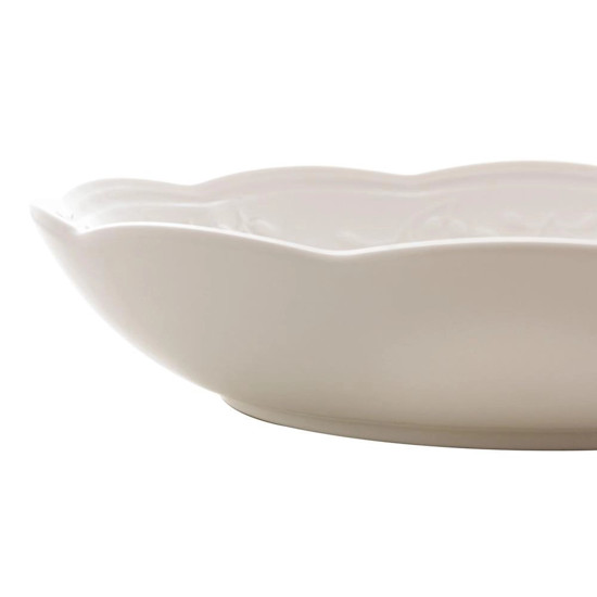 Imagem PRATO FUNDO DE PORCELANA NEW BONE BUTTERFLY FLOWER 21,5CM X 21,5CM X 4,5CM