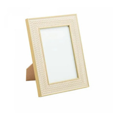 Imagem de PORTA-RETRATO DE MDF TEXTURIZADO 15CM X 20CM COR BEGE E DOURADO  - Coliseu Presentes Ltda