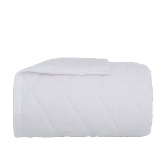 Imagem EDREDOM KING PERCAL 180 FIOS PERCALLE COR BRANCO 270X240CM 