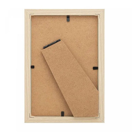 Imagem PORTA-RETRATO DE MDF 20CM X 25CM COR BEGE E BRANCO 