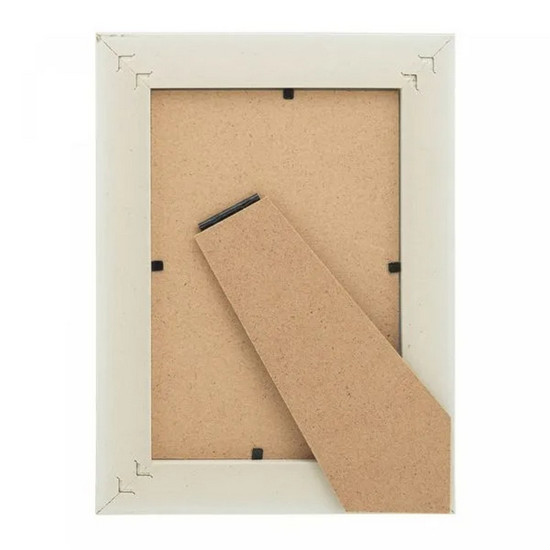 Imagem PORTA-RETRATO DE MDF TEXTURIZADO 20CM X 25CM COR BEGE E DOURADO 