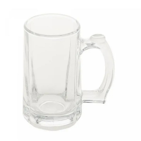 Imagem CANECA PARA CHOPP E CERVEJA DE VIDRO ZERO GRAUS 365ML