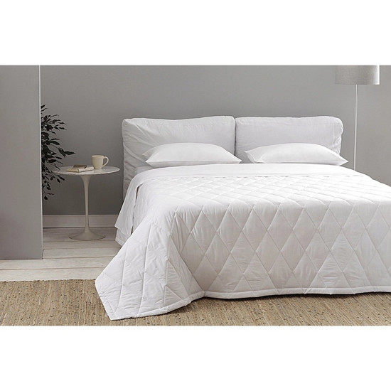 Imagem EDREDOM KING PERCAL 180 FIOS PERCALLE COR BRANCO 270X240CM 