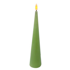 Imagem de VELA DECORATIVA COM LED MOVIDO A PILHA A24,50CM COR VERDE - Full Fit Industria Importacao E Comercio Ltda.