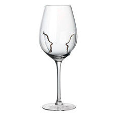 Imagem de TAÇA PARA VINHO LAPIDADA EM VIDRO 590ML A25,2CM - Full Fit Industria Importacao E Comercio Ltda.