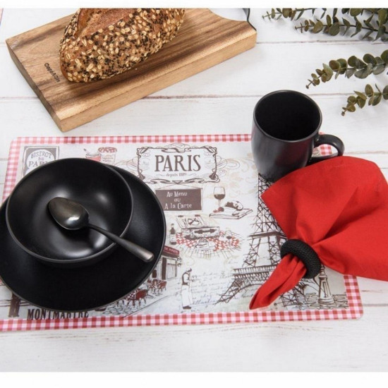 Imagem GUARDANAPO HOME VERMELHO 4 PEÇAS EM ALGODÃO 45X45CM - COPA&CIA