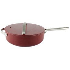 Imagem de FRIGIDEIRA ANTIADERENTE GIULIA EM ALUMÍNIO REVESTIDA COM TAMPA D28CM COR BORDO - Full Fit Industria Importacao E Comercio Ltda.