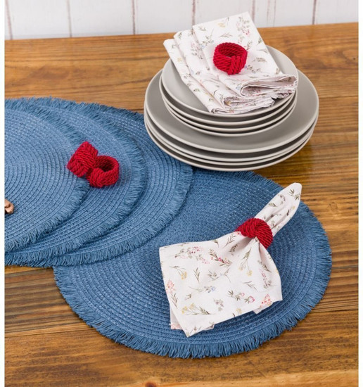 Imagem ANEL DE GUARDANAPO TRANCE 4 UNIDADE NA COR VERMELHO