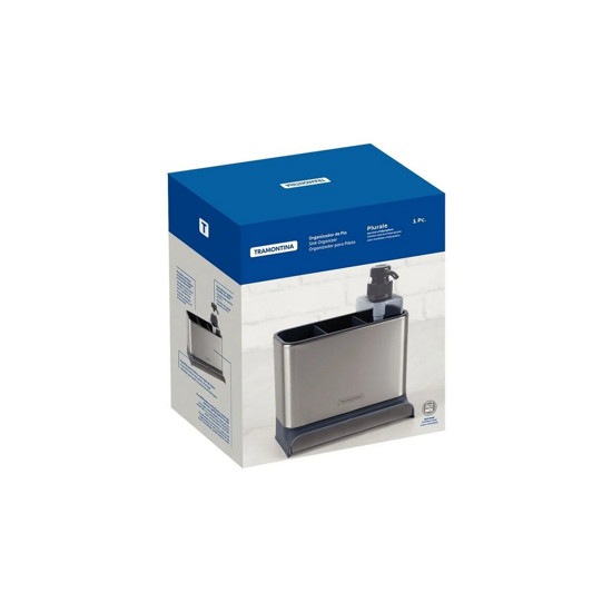 Imagem ORGANIZADOR DE PIA PLURALE EM PLÁSTICO E AÇO INOX - TRAMONTINA