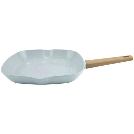 Imagem GRILL ANTIADERENTE EM ALUMÍNIO COM REVESTIMENTO CERÂMICO L28XP28CM COR CINZA