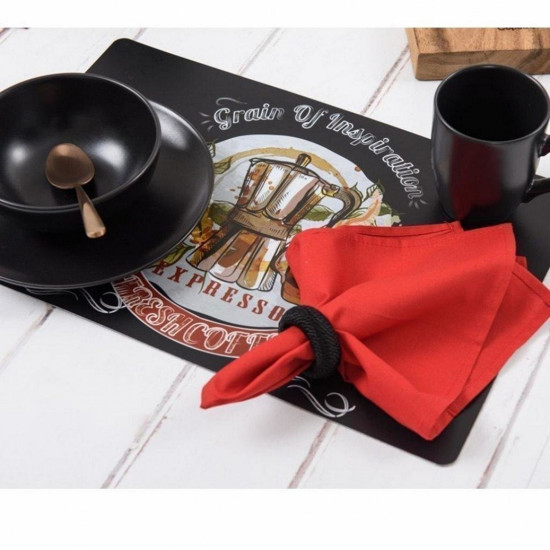 Imagem GUARDANAPO HOME VERMELHO 4 PEÇAS EM ALGODÃO 45X45CM - COPA&CIA