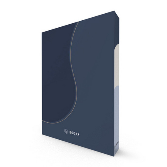 Imagem BOOK BOX ORGANIC WAVE BLUE I 36X27X5CM