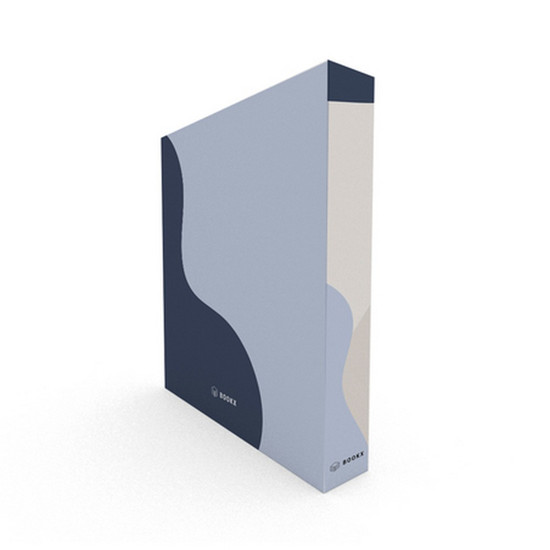 Imagem BOOK BOX ORGANIC WAVE BLUE II30X23X3CM