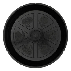 Imagem de PRATO DE VASO EM PLÁSTICO COR PRETO N.° 1,5  - Atacaplast Comercio E Distribuidora Ltda