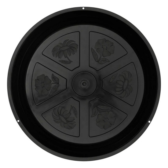 Imagem PRATO DE VASO EM PLÁSTICO COR PRETO N.° 1,5 