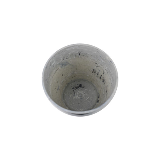Imagem CACHEPÔ DIAMOND Nº4 EM RESINA DE POLIPROPILENO COR BRANCO CARRARA 15X15,5CM 