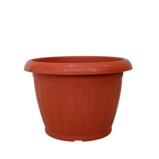 Imagem de VASO ROMANO PARA PLANTA EM RESINA DE POLIPROPILENO Nº3 COR CERÂMICA 31X23CM - Atacaplast Comercio E Distribuidora Ltda