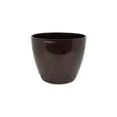 Imagem de CACHEPÔ DIAMOND Nº3 EM RESINA DE POLIPROPILENO COR MARROM CAFÉ 15X13CM  - Atacaplast Comercio E Distribuidora Ltda