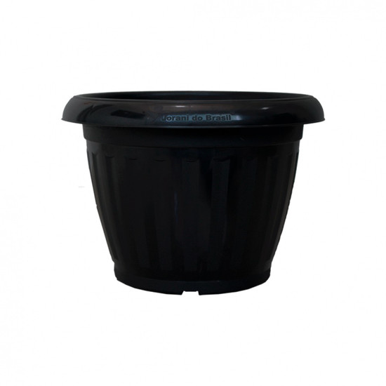Imagem VASO ROMANO PARA PLANTA EM RESINA DE POLIPROPILENO Nº3 COR PRETO 31X23CM