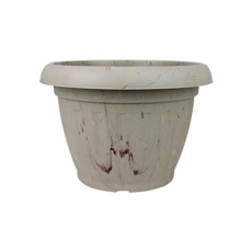 Imagem de VASO ROMANO PARA PLANTA EM RESINA DE POLIPROPILENO Nº3 COR GRAFIATO TRAVERTINO 31X23CM - Atacaplast Comercio E Distribuidora Ltda