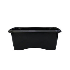 Imagem de VASO FLOREIRA PARA VASO Nº1 EM RESINA DE POLIPROPILENO COR PRETO 33X16CM - Atacaplast Comercio E Distribuidora Ltda