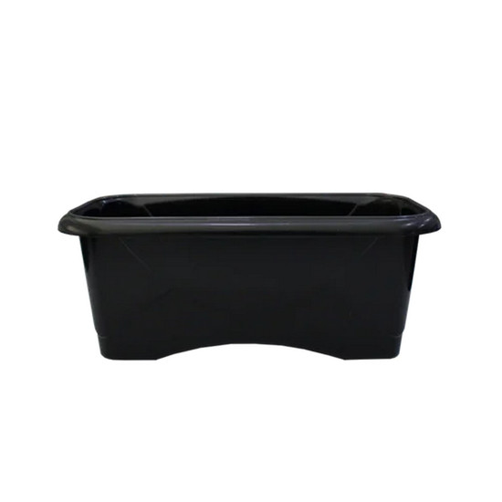 Imagem VASO FLOREIRA PARA VASO Nº1 EM RESINA DE POLIPROPILENO COR PRETO 33X16CM