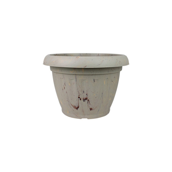 Imagem VASO ROMANO PARA PALNTA Nº1 EM RESINA DE POLIPROPILENO COR GRAFIATO TRAVERTINO 18,5X15CM 