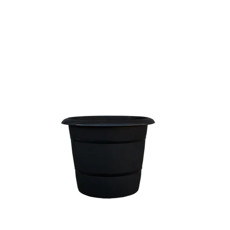 Imagem de VASO PARIS Nº2 EM RESINA DE POLIPROPILENO COR PRETO 17,5X13,5CM  - Atacaplast Comercio E Distribuidora Ltda