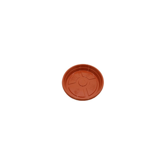 Imagem PRATO PARA VASO Nº1 EM RESINA DE POLIPROPILENO COR CERÂMICA 12X2CM