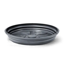 Imagem de PRATO PARA VASO Nº7 EM RESINA DE POLIPROPILENO COR PRETO 31,5X4,5CM - Atacaplast Comercio E Distribuidora Ltda