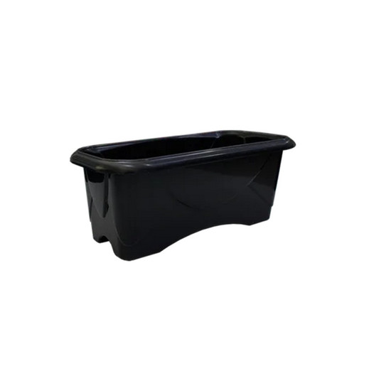 Imagem VASO FLOREIRA PARA VASO Nº1 EM RESINA DE POLIPROPILENO COR PRETO 33X16CM