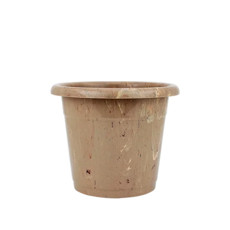 Imagem de VASO PARA PALNTA Nº15 EM RESINA DE POLIPROPILENO COR BEGE TRAVERTINO 15X11,8CM  - Atacaplast Comercio E Distribuidora Ltda
