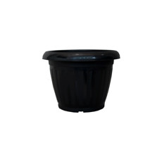 Imagem de VASO ROMANO PARA PALNTA Nº1 EM RESINA DE POLIPROPILENO COR PRETO 18,5X15CM  - Atacaplast Comercio E Distribuidora Ltda