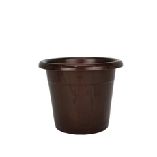 Imagem de VASO PARA PALNTA Nº15 EM RESINA DE POLIPROPILENO COR MARROM CAFÉ 15X11,8CM  - Atacaplast Comercio E Distribuidora Ltda