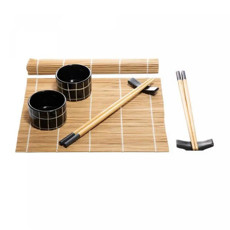 Imagem de CONJUNTO 8 PEÇAS PARA SUSHI EM BAMBÚ NAKA - WOLFF - Rojemac Impotacao E Exportacao Ltda