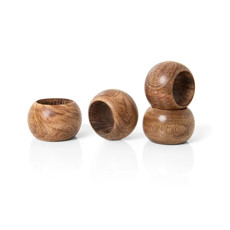 Imagem de ANEL DE GUARDANAPO 4 PEÇAS EM MADEIRA TAIGA 4CM - COPA&CIA - Copa Industrial Ltda