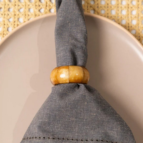 Imagem ANEL DE GUARDANAPO COPA E CIA 4 PEÇAS QUARTZO CITRINO