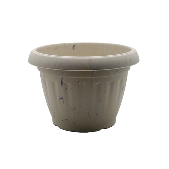 Imagem VASO PARA PLANTAS DE RESINA DE POLIPROPILENO Nº2 COR GRAFIATO TRAVERTINO 26,5X18,5CM 