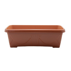 Imagem de FLOREIRA Nº2 COR TERRACORA DE RESINA DE POLIPROPILENO 47,5X19,5CM   - Atacaplast Comercio E Distribuidora Ltda